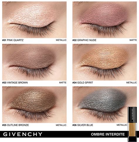 givenchy cream eyeshadow swatches|givenchy black to light eyeshadow.